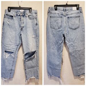 Pistola Presley High Rise Relaxed Roller Jeans Distressed Womens Size 30 Blue
